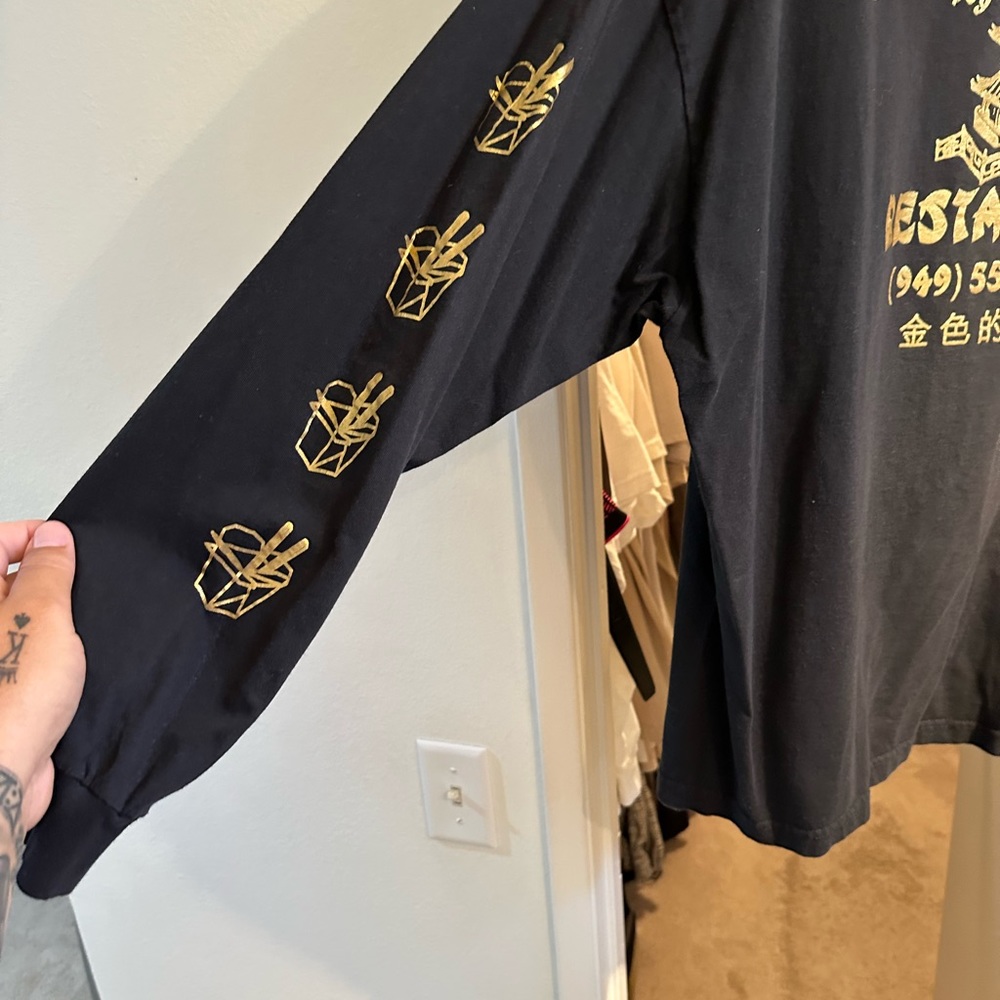 Mens Chinese food LS T XXL black - Picture 5 of 5